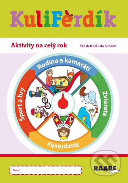Kniha: Kuliferdík - Aktivity na celý rok (Eliška Frková, Ivana Dvořáková, Jana Šebestová a Kateřina Vrbová). Raabe, 2021 Kniha: Kuliferdík - Aktivity na celý rok (Eliška Frková, Ivana Dvořáková, Jana Šebestová a Kateřina Vrbová). Raabe, 2021