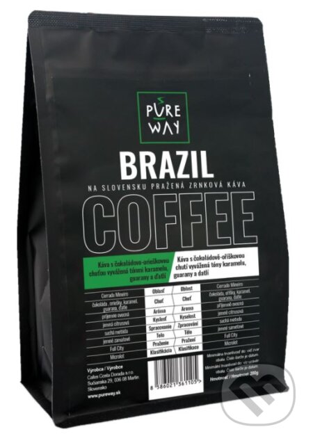 Kávy a čaje: Brazília (Pure Way). Pure Way, 2021 Kávy a čaje: Brazília (Pure Way). Pure Way, 2021