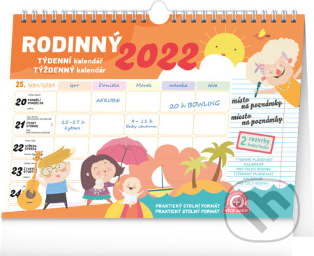 Rodinný týdenní kalendář / týždenný kalendár 2022 (Presco Group). Presco Group, 2021 Rodinný týdenní kalendář / týždenný kalendár 2022 (Presco Group). Presco Group, 2021