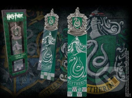 Harry Potter Knižní záložka - Zmijozel (Noble Collection). Noble Collection, 2021 Harry Potter Knižní záložka - Zmijozel (Noble Collection). Noble Collection, 2021