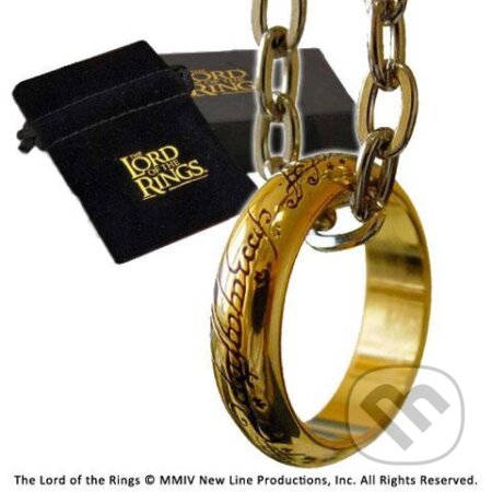 Replika Jeden prsten - Pán prstenů (The Lord of the Rings) (Noble Collection). Noble Collection, 2021 Replika Jeden prsten - Pán prstenů (The Lord of the Rings) (Noble Collection). Noble Collection, 2021