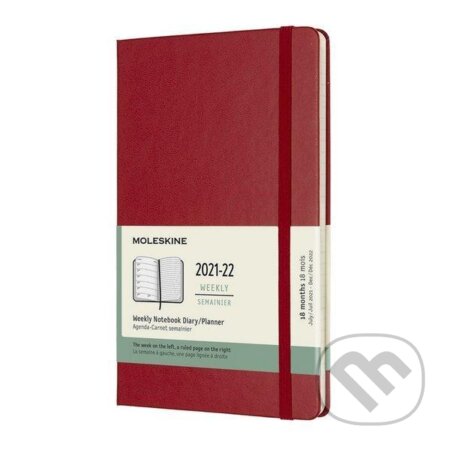 Moleskine Zápisník plánovací 2021-2022 červený L, tvrdý (Moleskine). Moleskine, 2021 Moleskine Zápisník plánovací 2021-2022 červený L, tvrdý (Moleskine). Moleskine, 2021