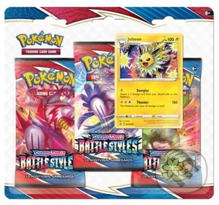 Spoločenská hra: Pokémon TCG: Sword and Shield Battle Styles - 3 Blister Booster (ADC BF). ADC BF, 2021 Spoločenská hra: Pokémon TCG: Sword and Shield Battle Styles - 3 Blister Booster (ADC BF). ADC BF, 2021