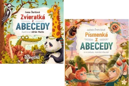 Kniha: Zvieratká z abecedy + Písmenká z abecedy (Kolekcia) (Ivona Ďuričová). Stonožka, 2021 Kniha: Zvieratká z abecedy + Písmenká z abecedy (Kolekcia) (Ivona Ďuričová). Stonožka, 2021