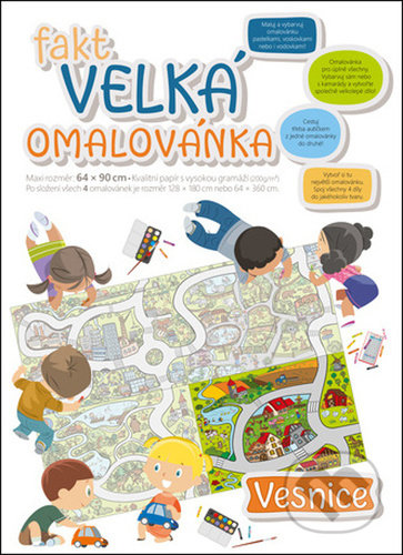 Kniha: Fakt velká omalovánka: Vesnice (Baloušek). Baloušek, 2021 Kniha: Fakt velká omalovánka: Vesnice (Baloušek). Baloušek, 2021