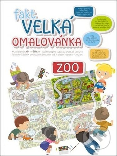 Kniha: Fakt velká omalovánka: ZOO (Baloušek). Baloušek, 2021 Kniha: Fakt velká omalovánka: ZOO (Baloušek). Baloušek, 2021