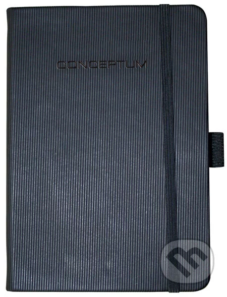 Notebook CONCEPTUM hardcover čierny A6 štvorček, Sigel