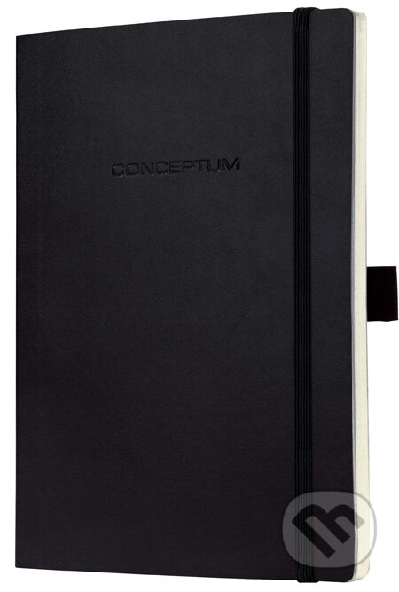 Notebook CONCEPTUM softcover čierny 18,7 x 27 cm štvorček, Sigel