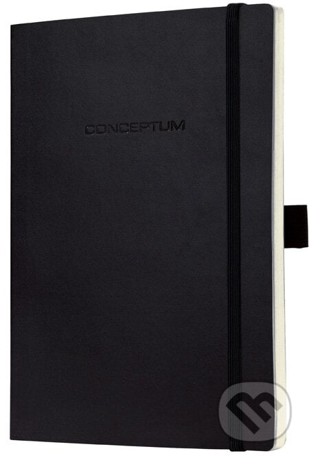 Notebook CONCEPTUM softcover čierny 9,3 x 14 cm linka, Sigel