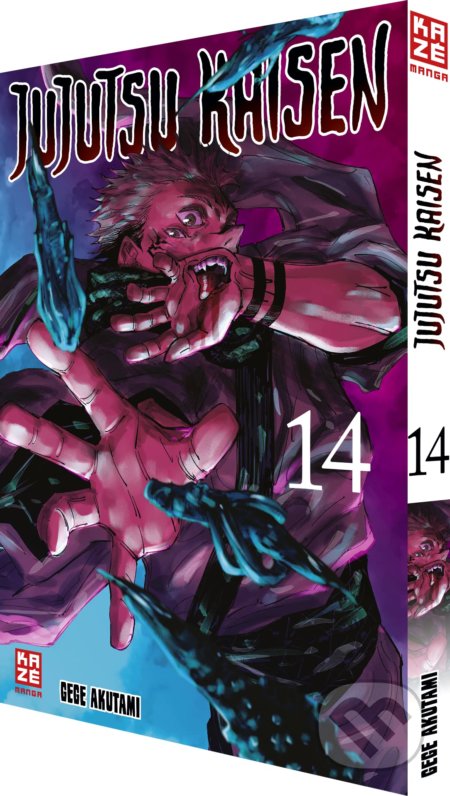 Kniha: Jujutsu Kaisen 14 (nemecký jazyk) (Gege Akutami). Kazé Manga, 2022 Kniha: Jujutsu Kaisen 14 (nemecký jazyk) (Gege Akutami). Kazé Manga, 2022