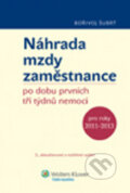 Kniha: Náhrada mzdy zaměstnance po dobu prvních tří týdnů nemoci (Bořivoj Šubrt). Wolters Kluwer ČR, 2011 Kniha: Náhrada mzdy zaměstnance po dobu prvních tří týdnů nemoci (Bořivoj Šubrt). Wolters Kluwer ČR, 2011