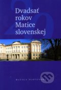 Kniha: Dvadsať rokov Matice slovenskej (Ján Eštok a Jozef Markuš). Matica slovenská, 2011 Kniha: Dvadsať rokov Matice slovenskej (Ján Eštok a Jozef Markuš). Matica slovenská, 2011