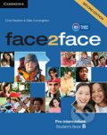Kniha: face2face Pre-intermediate B Student's Book (Chris Redston a Gillie Cunningham). Cambridge University Press, 2017 Kniha: face2face Pre-intermediate B Student's Book (Chris Redston a Gillie Cunningham). Cambridge University Press, 2017