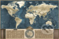 Stieracia mapa sveta Deluxe XL – coffee, 2021 Stieracia mapa sveta Deluxe XL – coffee, 2021