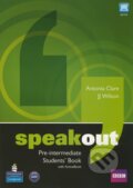 Kniha: Speakout - Pre-intermediate - Students Book with Active Book (Antonia Clare a J.J. Wilson). Pearson, Longman, 2011 Kniha: Speakout - Pre-intermediate - Students Book with Active Book (Antonia Clare a J.J. Wilson). Pearson, Longman, 2011