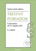 Kniha: Trestný poriadok (Heuréka). Heuréka, 2021 Kniha: Trestný poriadok (Heuréka). Heuréka, 2021