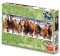 Puzzle: Koně ve vodě panoramic (Dino). Dino, 2021 Puzzle: Koně ve vodě panoramic (Dino). Dino, 2021
