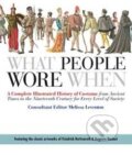 Kniha: What People Wore When (Melissa Leventon). St. Martin´s Press, 2008 Kniha: What People Wore When (Melissa Leventon). St. Martin´s Press, 2008