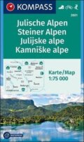 Julische Alpen, Steiner Alpen, Julijske alpe, Kamniške alpe 1:75 000, Marco Polo, 2019