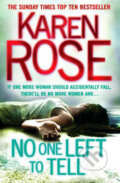 Kniha: No One left to tell (Karen Rose). Headline Book, 2012 Kniha: No One left to tell (Karen Rose). Headline Book, 2012