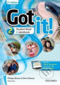 Kniha: Got It! 2: Student´s Pack with Digital Workbook (2nd) (Philippa Bowen). Oxford University Press, 2018 Kniha: Got It! 2: Student´s Pack with Digital Workbook (2nd) (Philippa Bowen). Oxford University Press, 2018