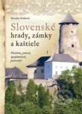 Kniha: Slovenské hrady, zámky a kaštiele (2. vydanie) (Monika Srnková). Foni book, 2022 Kniha: Slovenské hrady, zámky a kaštiele (2. vydanie) (Monika Srnková). Foni book, 2022