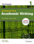 Kniha: Effective Academic Writing 1: The Paragraph (2nd) (Alice Savage). Oxford University Press, 2012 Kniha: Effective Academic Writing 1: The Paragraph (2nd) (Alice Savage). Oxford University Press, 2012