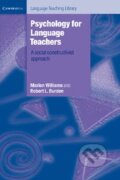 Kniha: Psychology for Language Teachers (Marion Williams). Cambridge University Press, 1997 Kniha: Psychology for Language Teachers (Marion Williams). Cambridge University Press, 1997
