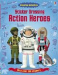 Kniha: Sticker Dressing: Action Heroes (Megan Cullis). Usborne, 2012 Kniha: Sticker Dressing: Action Heroes (Megan Cullis). Usborne, 2012