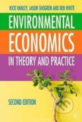 Kniha: Environmental Economics in Theory and Practice (Ben White, Jason Shogren a Nick Hanley). Palgrave, 2006 Kniha: Environmental Economics in Theory and Practice (Ben White, Jason Shogren a Nick Hanley). Palgrave, 2006