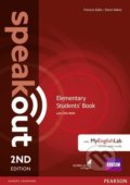 Kniha: Speakout Elementary: Student´s Book with Active Book with DVD with MyEnglishLab, 2nd (Steve Oakes). Pearson, 2021 Kniha: Speakout Elementary: Student´s Book with Active Book with DVD with MyEnglishLab, 2nd (Steve Oakes). Pearson, 2021