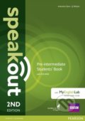 Kniha: Speakout Pre-intermediate: Student´s Book with Active Book with DVD with MyEnglishLab, 2nd (Antonia Clare). Pearson, 2021 Kniha: Speakout Pre-intermediate: Student´s Book with Active Book with DVD with MyEnglishLab, 2nd (Antonia Clare). Pearson, 2021