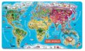 Mapa sveta – Drevené magnetické puzzle, Janod, 2013
