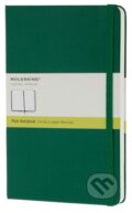 Moleskine – stredný čistý zápisník (pevná väzba) – zelený, Moleskine