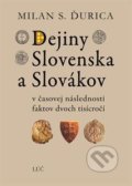 Kniha: Dejiny Slovenska a Slovákov (Milan S. Ďurica). Lúč, 2021 Kniha: Dejiny Slovenska a Slovákov (Milan S. Ďurica). Lúč, 2021