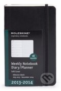 Moleskine – 18-mesačný plánovací zápisník 2013/2014 (stredný, týždenný, mäkká väzba), Moleskine, 2013