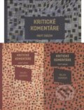 Kniha: Kritické komentáre 1-3 + Odpovede (Milan Hamada). Literárny klub, 2013 Kniha: Kritické komentáre 1-3 + Odpovede (Milan Hamada). Literárny klub, 2013