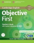Kniha: Objective First Teacher´s Book with Teacher´s Resources CD-ROM, 4th Edition (Annette Capel). Cambridge University Press, 2014 Kniha: Objective First Teacher´s Book with Teacher´s Resources CD-ROM, 4th Edition (Annette Capel). Cambridge University Press, 2014
