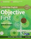 Kniha: Objective First Student´s Pack (Student´s Book without Answers with CD-ROM, Workbook without Answers with Audio CD) (Annette Capel). Cambridge University Press, 2014 Kniha: Objective First Student´s Pack (Student´s Book without Answers with CD-ROM, Workbook without Answers with Audio CD) (Annette Capel). Cambridge University Press, 2014