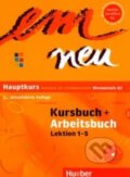 Kniha: Em neu 2008: Hauptkurs 1 (Michaela Perlmann-Balme a Susanne Schwalb). Max Hueber Verlag, 2012 Kniha: Em neu 2008: Hauptkurs 1 (Michaela Perlmann-Balme a Susanne Schwalb). Max Hueber Verlag, 2012