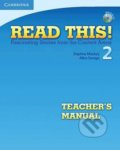 Kniha: Read This!: 2 Tchr´s Manual (Daphne Mackey). Cambridge University Press, 2010 Kniha: Read This!: 2 Tchr´s Manual (Daphne Mackey). Cambridge University Press, 2010