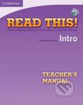 Kniha: Read This!: Intro Tchr´s Manual (Daphne Mackey). Cambridge University Press, 2012 Kniha: Read This!: Intro Tchr´s Manual (Daphne Mackey). Cambridge University Press, 2012