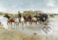 Puzzle: Kópia: Prechod riekou (A. Wierusz-Kowalski). Castorland Puzzle: Kópia: Prechod riekou (A. Wierusz-Kowalski). Castorland