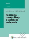 Kniha: Koncepcia rozvoja školy a školského zariadenia (Anna Böhmerová a Mária Stanislavová). Wolters Kluwer, 2022 Kniha: Koncepcia rozvoja školy a školského zariadenia (Anna Böhmerová a Mária Stanislavová). Wolters Kluwer, 2022