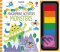 Kniha: Fingerprint Activities Monsters (Fiona Watt). Usborne, 2022 Kniha: Fingerprint Activities Monsters (Fiona Watt). Usborne, 2022