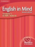 English in Mind Level 1 Testmaker CD-ROM and Audio CD (Alison Greenwood). Cambridge University Press, 2010 English in Mind Level 1 Testmaker CD-ROM and Audio CD (Alison Greenwood). Cambridge University Press, 2010
