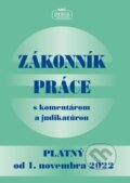 Kniha: Zákonník práce s komentárom a judikatúrou, 2022 Kniha: Zákonník práce s komentárom a judikatúrou, 2022