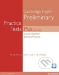 Kniha: PET Practice Tests Plus with Key + Audio CD (Barbara Thomas a Louise Hashemi). Pearson, 2005 Kniha: PET Practice Tests Plus with Key + Audio CD (Barbara Thomas a Louise Hashemi). Pearson, 2005