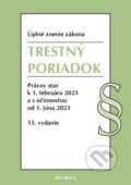 Kniha: Trestný poriadok (Heuréka). Heuréka, 2016 Kniha: Trestný poriadok (Heuréka). Heuréka, 2016