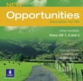Audiokniha: New Opportunities - Intermediate - Class CD 1, 2 and 3 (Anna Sikorzyńska, David Mower a Michael Harris). Longman, 2006 Audiokniha: New Opportunities - Intermediate - Class CD 1, 2 and 3 (Anna Sikorzyńska, David Mower a Michael Harris). Longman, 2006